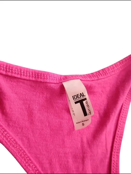 Barbie Women's Hot Pink Logo Tank Top - Picture 5 of 5